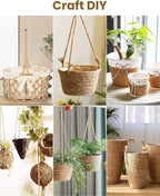 Sisal Rope for Cat Scratcher, Pettom Cat Scratching Post Replacement Natural Hemp Rope Sisal Replacement Rope for Cat Tree 1/4 inch Diameter 33FT