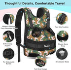 Pawaboo Pet Dog Front Carrier Backpacks, Legs Out Pet Carrier Backpack for Dogs, Adjustable Easy-fit Dog Chest Carriers for Small Medium Dogs Hands Free for Travel Hiking Cycling Camping, XL, Camo