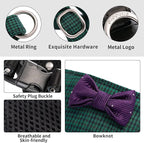 Puppytie No Pull xs Dog Harness with Multifunction Dog Leash,Soft Adjustable No Choke Escape Proof Pet Harness Vest,Plaid Green,xs