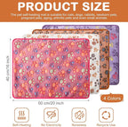 4 Pack Self Heating Cat Bed Cat Self Warming Pad with Removable Cover Extra Warm Thermal Pet Pad Washable Pet Crate Mat Anti Slip Kennel Pad for Indoor Outdoor Pets(Dog Paw,16 x 20 Inches)