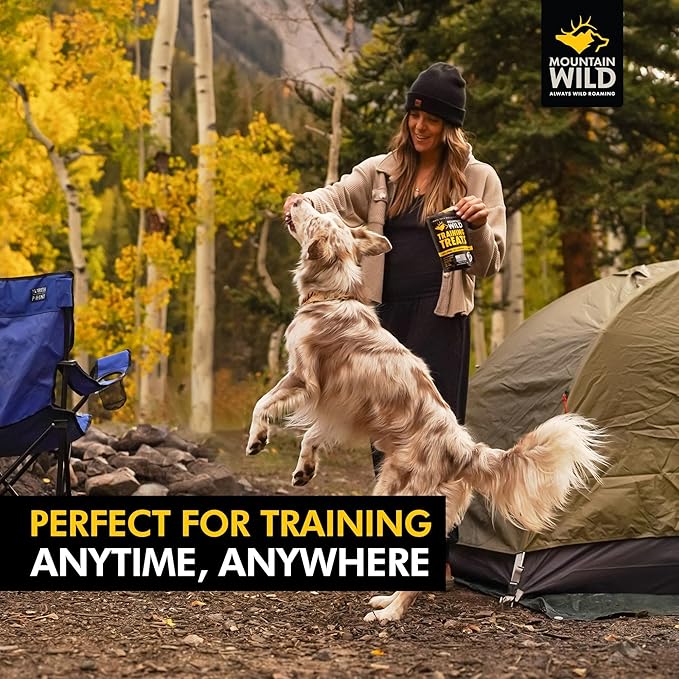 Training Treats for Dogs & Puppies – Elk & Venison Protein Puppy & Dog Treat – High Value, All-Natural, No Fillers, Grain-Free, No Artificial Preservatives – 4oz, 1 Bag