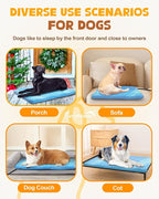 Upgrade Dog Cat Heating Pad with 2 Covers&840D Storage Bag,Adjustable Temperature Electric Pet Heating Pad with Timer,Waterproof Heated Bed Mat with Chew-Proof Cord,M