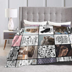 Funnylife Cat Memorial Blanket - Personalized Cat Loss Keepsake, 30" x 40"