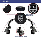 Pets First NHL Los Angeles Kings Puck Toy for Dogs & Cats. Play Hockey with Your Pet with This Licensed Dog Tough Toy Reward!