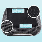 Dog Beds for Small Dogs, Cute Cat Beds for Indoor Cats, Super Soft Washable Cat Bed with Anti-Slip & Water-Resistant Bottom, Luxury Durable Kitten Bed and Puppy Bed, Square Grey Animal Pet Beds