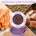 TRUVIC Ceramic Slow Feeder Dog Bowls Small Breed, 0.6 Cup Slow Feeder Cat Bowls for Fast Eaters, Ceramic Dog Food Dish no Black Chin, Puzzle Bowl for Small Dogs and Cats, Purple