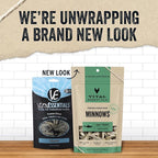 Vital Essentials Minnows Dog Treats, 1 oz | Freeze-Dried Raw | Single Ingredient | Premium Quality High Protein Training Treats | Grain Free, Gluten Free, Filler Free