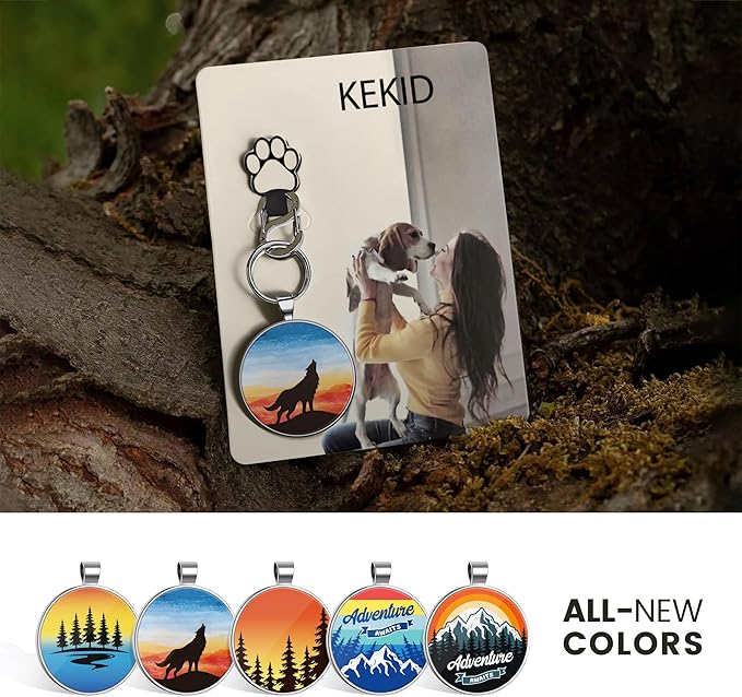 Personalized Dog Tags - Custom Dog Name Tags with QR Code for Instant Pet Location Alerts