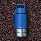 Insulated Dog Travel Water Bottle with Detachable Bowls, 3 in 1 Portable Dog Water Bottle Dispenser, Dog Accessories for Walking, Hiking, Camping, Outdoor (Navy Blue, 32 Oz)