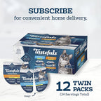 Blue Buffalo Tastefuls Savory Singles Variety Pack, Wet Cat Food in Gravy, 2.6-oz. Twin-Pack Trays, Chicken & Turkey Entreé (12 Count)