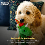 Huxley & Kent Funny Dog Toy w/Squeaker – Holiday Power Plush Squeaky Dog Toys for Small, Medium & Large Dogs – Soft Stuffed Animal for Indoor Play & Fetch - Buddy Unicorn, Small