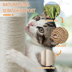 Wood Cat Tree Tower with Scratching Posts – Handmade Cat Condo for Indoor Cats – Cat Scratcher & Resting Platform – Stable & Stylish Cat Furniture