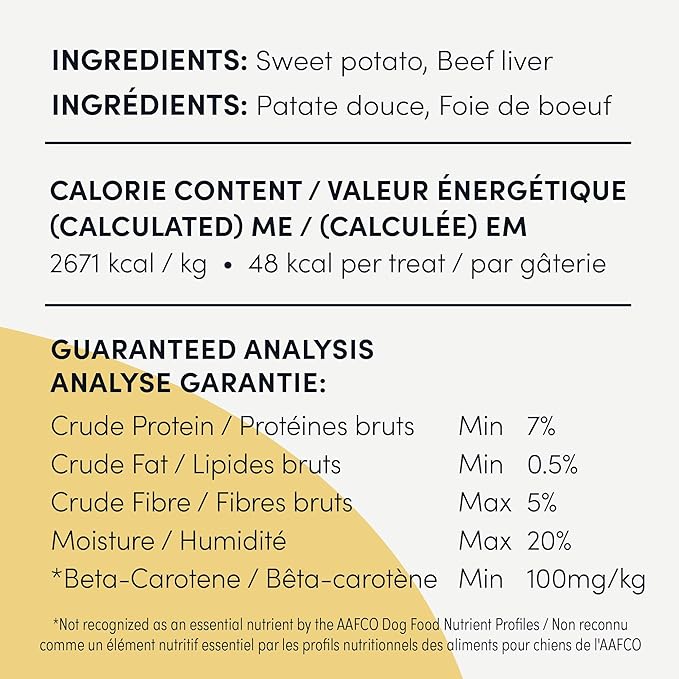 Crumps' Naturals Sweet Potato And Liver For Pets, 24-Ounce Brown