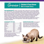 Wellness Complete Health Gravy Adult Wet Cat Food, Natural, Protein-Rich, Grain Free, 3 Ounce, 12 Pack, (Chicken & Tuna Dinner)