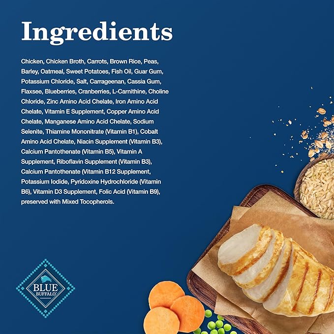 Blue Buffalo Homestyle Recipe Large Breed Adult Wet Dog Food, Made with Natural Ingredients, Chicken Dinner With Garden Vegetables, 12.5-oz. Can (Pack of 12)