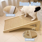 Cat Scratcher, Sisal Cat Scratching Pad, L Shape Cat Scratch Pad for Indoor Cats, 27 Inch Furniture Protector with Mouse Toy