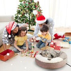 Heated Cat Bed for Indoor Cats and Small Dogs,Automatic Constant Temperature Heating, Anti-Slip Bottom and Machine Washable