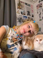 Womens Short Sleeve Cat Graphic Y2k T Shirts Summer Tees Tops for Teen Girls