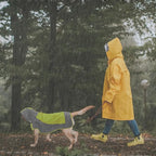 IECOii Dog Raincoats for Large Dogs,Waterproof Large Doggy Rain Jacket with Hood,Reflective Breathable Pet Rain Coat with Hood,Ideal for Adventures, Walking, Hunting in Dark,Green,XL