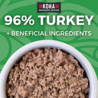 KOHA Limited Ingredient Diet Turkey Pate for Cats - Single Meat Wet Cat Food for Sensitive Stomachs - Pate Cat Food with No Fillers - 3oz Pack of 24