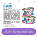 B.F.F. OMG - Best Feline Friend Oh My Gravy!, Tuna & Chicken Chase Me with Tuna & Chicken, 5.5oz Can (Pack of 8)