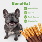 MON2SUN Dog Treats 5 Inch Double Flavor Chicken & Chicken Liver Wrapped Rawhide Sticks, Teeth Cleaning for Small Dogs, 21.16 oz (30 Count)