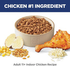 Hill's Science Diet Indoor, Senior Adult 11+, Easy Litter Box Cleanup, Dry Cat Food, Chicken Recipe, 3.5 lb Bag
