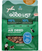 Farmland Traditions The Good List Air-Dried Dog Food, Premium Beef & Bone Broth for Dogs, Protein Rich & Grain-Free Nutrition, 1 Pound Bag