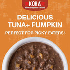 KOHA Poké Bowl Tuna & Pumpkin Entree in Gravy for Cats, 12-Pack of 3oz Pouches