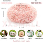 Chinchilla Bed Pink Burrowing Pet Bed for Guinea Pigs and Other Small Animals 11.8 inch