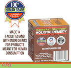 Cat Hairball Support - Cat Grooming Supplies Remedy - Beeswax & Cod Liver Oil Hairball Control - Skin Supplement - Gel Packets - 30 Use