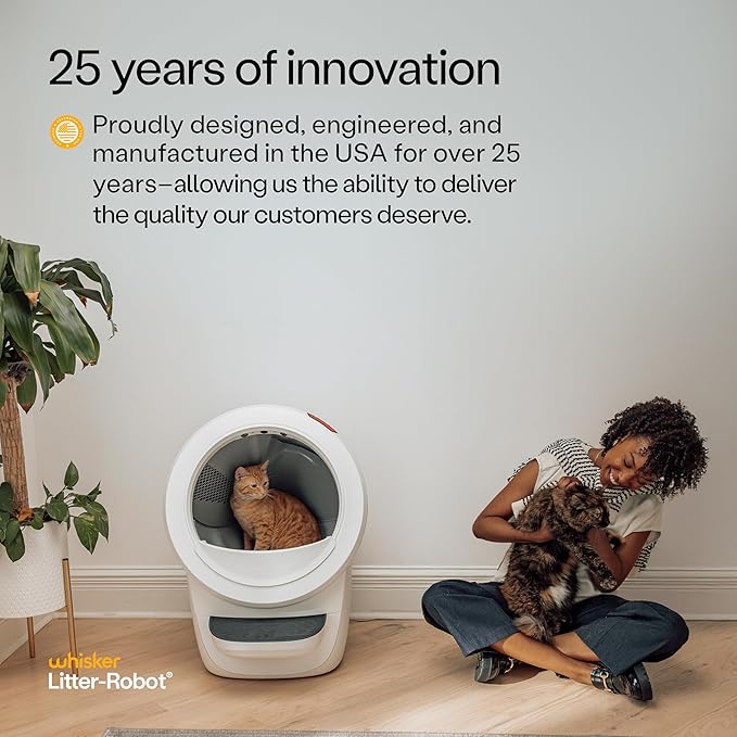 Litter-Robot 4 Supply Bundle by Whisker, White - Automatic, Self-Cleaning Cat Litter Box, WiFi Enabled, Includes Litter-Robot 4, 3 OdorTrap Refills, 10 Liners, 30 Cleaner Wipes, & 2 Carbon Filters