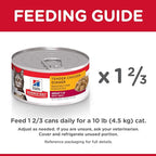 Hill's Science Diet Adult 1-6, Adult 1-6 Premium Nutrition, Wet Cat Food, Chicken Stew, 5.5 oz Can, Case of 24