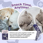 Squeeze Vita Stick Lickable Treats for Dogs & Cats. 7 Brain Support Sticks with Essential multivitamins. Soft and Tasty Paste for All Life Stages, Supporting Brain Health