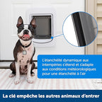 PetSafe SmartDoor App-Controlled Pet Door (Large), Made for Multiple Pets, Selective Entry and Exit, Control Through Your Phone, Smart Dog Door, Wi-Fi Enabled (White - Large)