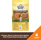 Nature's Recipe Chicken, Barley & Brown Rice Recipe Dry Dog Food with Freeze Dried Chicken Bites 3.5 lb Bag (Pack of 4)