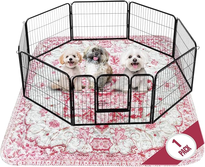 PUPIBOO Washable Pee Pads for Dogs and Cats - XXL (1 Pack) 6 FT X 6 FT Super Absorbent Reusable Puppy Training Pads - 100% Waterproof, Leak-Proof & Non-Slip Whelping Pads for Pet Housebreaking