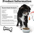 Salmon Oil for Dogs & Cats - Healthy Skin & Coat, Fish Oil, Omega 3 EPA DHA, Liquid Food Supplement for Pets, All Natural, Supports Joint & Bone Health, Natural Allergy & Inflammation Defense, 32 oz