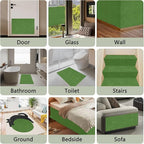 2Pack Total 78.7"x15.8" Cat Scratch Mat for Cat Couch Furniture and Wall Protector | Trimmable Self-Adhesive Carpet Climb Cat Scratcher for Covering Cat Tower and Replacement Pads (Green)