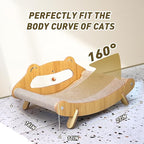 Extra Large Cat Scratcher Bed Lounge for Indoor Cats – Sisal Giant Curved Scratch Pad, Cat Lounger Couch Chair, Kitty Scratching Post and Hammock, Feline Furniture, Play Board for Kittens (X-Large)