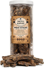 BRUTUS & BARNABY Dehydrated Lung Dog & Cat Treats, 10oz – USA Organ Meat Stick (Beef & Turkey Lung, Liver), High Protein Pet Snack