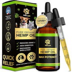 Billion Pets - Hemp Oil for Dogs and Cats - Helps with Anxiety, Pain, Stress, Sleep, Arthritis, Seizures Relief - Hip and Joint Support - Calming Drops Treats