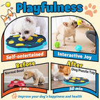 9 Pack All-Around Dog Puzzle Toy Set -Mentally Stimulating Dog Enrichment Toys for Small to Medium Smart Dogs, Includes Dog Lick Mat with Suction Cups