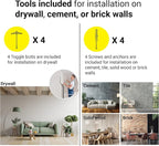 SVD.PET Cat Hammock Wall Mounted with Cat Toy, Soft Padded & Comfortable Cover Premium Cat Furniture. Modern Design Cat Shelf. Supports up to 40 lbs (Comfy Plus, White)