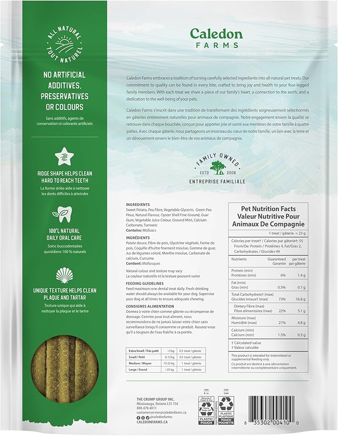 Caledon Farms Value Pack Plaque Busters Fresh 24.5oz/696g/ (4/cs)- 30ct