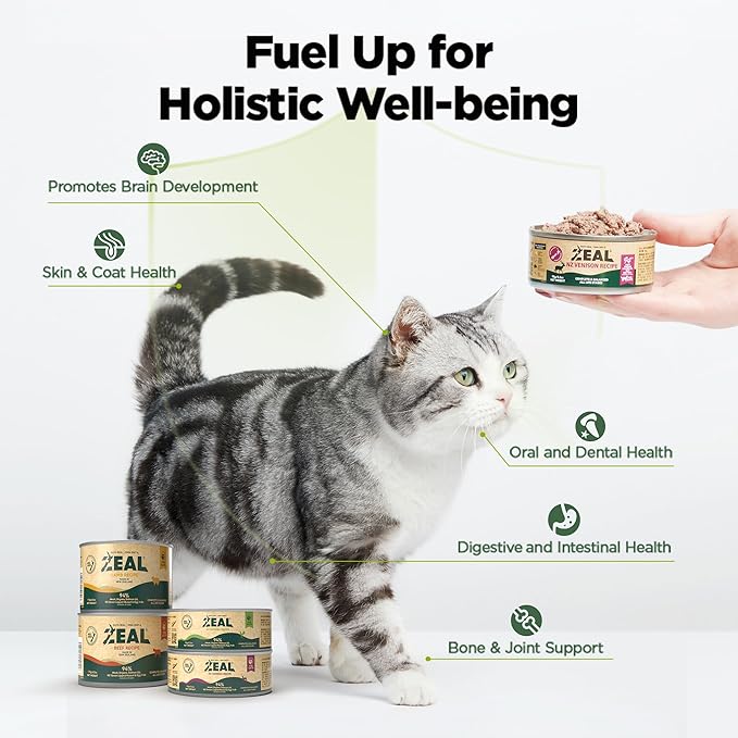ZEAL New Zealand Wet Cat Food – High Protein, Grain-Free with Superfoods (Chicken, 3.17oz Can, 24-Pack)