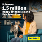 PetSafe ScoopFree Crystal Pro Self-Cleaning Cat Litter Box System – Enclosed Front-Entry – Advanced Odor Control – Includes 1 Disposable Crystal Litter Tray – White (PAL00-18017)