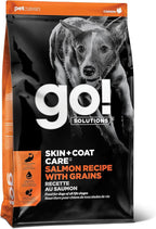 Go! Solutions Skin + Coat Care, Dry Dog Food, Salmon Recipe with Grains, 12 lb Bag