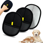 3Pack Upgraded Pet Hair Removal Glove for Dogs & Cats, Reusable Electrostatic Pet Hair Remover Glove for Couch, Furniture, Carpet & Car Seat, Best Grooming Gloves for Pets Hair Removal & Massage