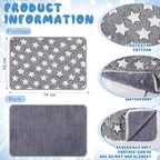 2 Pcs Self Warming Cat Bed Cute Dog Cat Thermal Mat Self Warming Star Cat Mat Pet Heating Pad Cat Blanket for Indoor Outdoor Washable(Large Star,29 x 20)